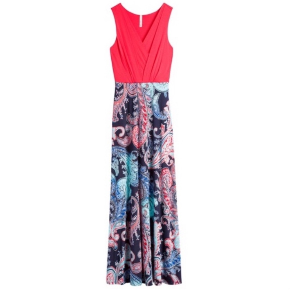 Gilli Tahj 2fer Knit Maxi Dress NEW